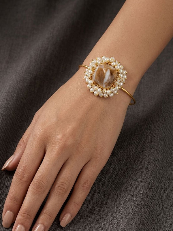 One Stone Pearl Bracelet