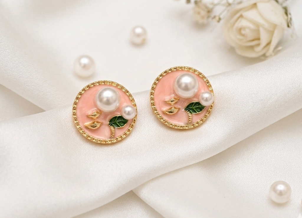 Round Shape Korean Earrings