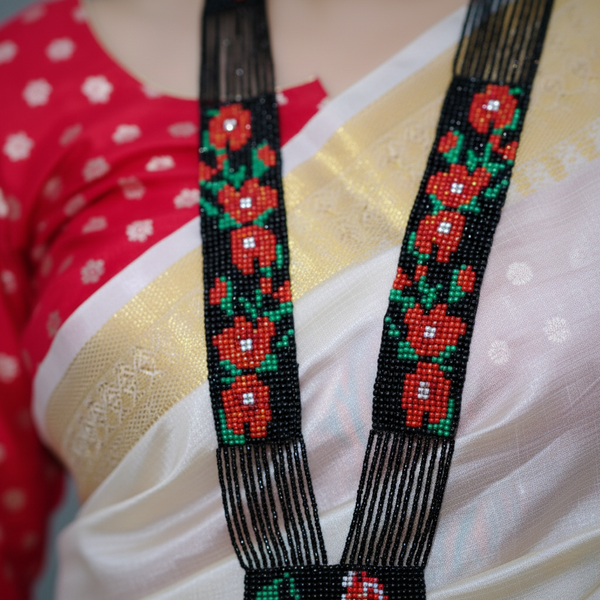 Rose Flower Design Handmade Necklace