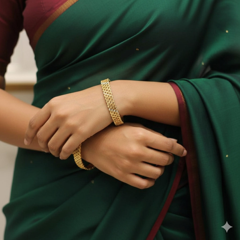 Stylish and Fancy Gold Plated Bangles