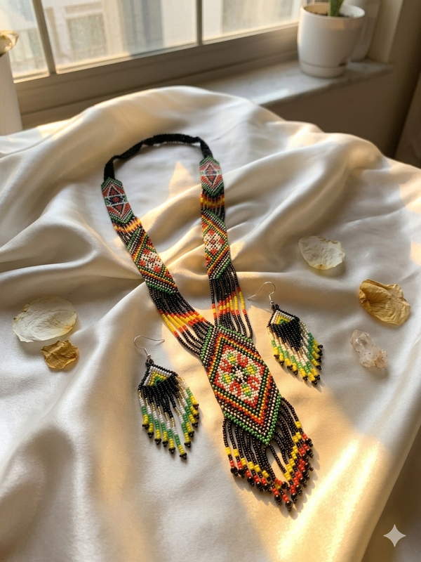Handmade Beads Neckpiece