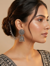 Simple and Elegant Jhumka with Ear Chain