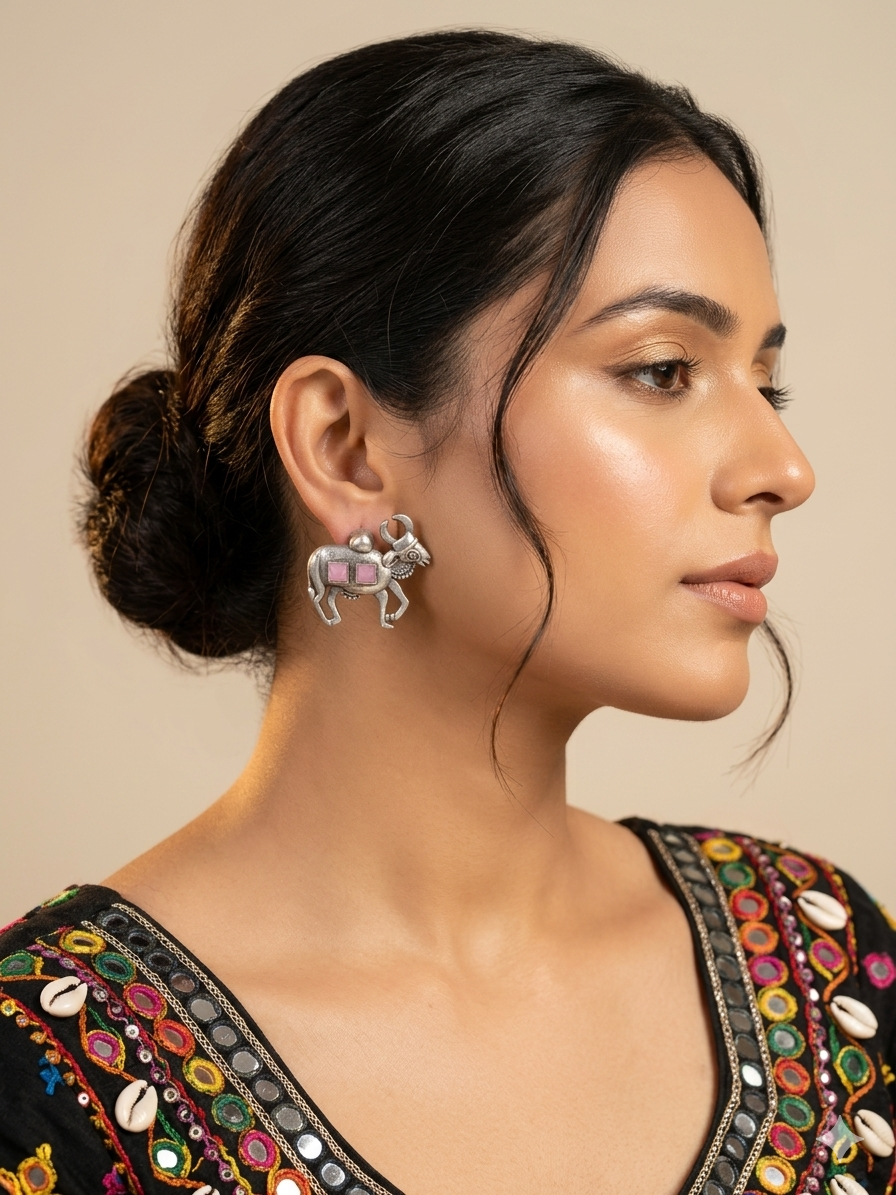 Cow Design Replica Earrings