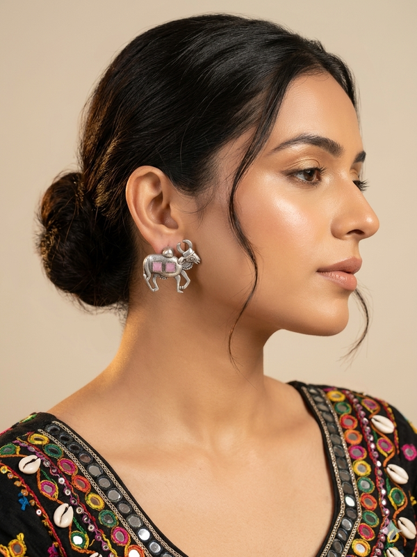 Cow Design Replica Earrings