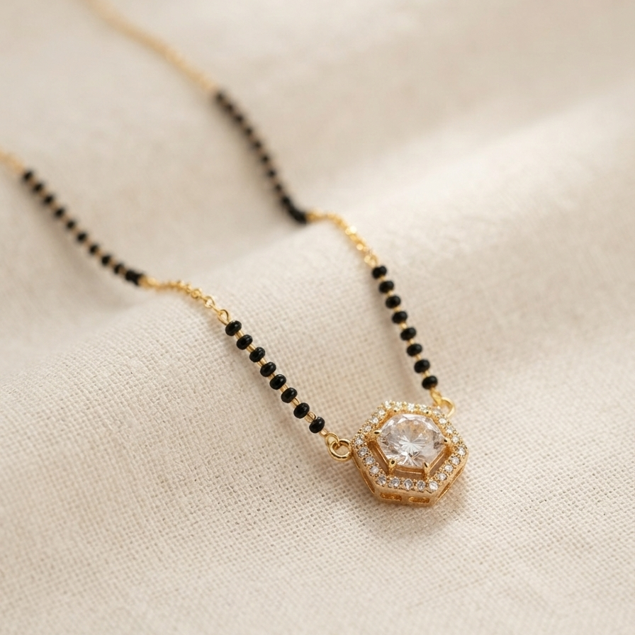 Stunning Geometric Mangalsutra