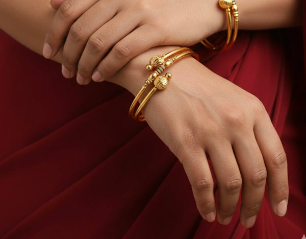 Trendy Gold Plated Bangles Set