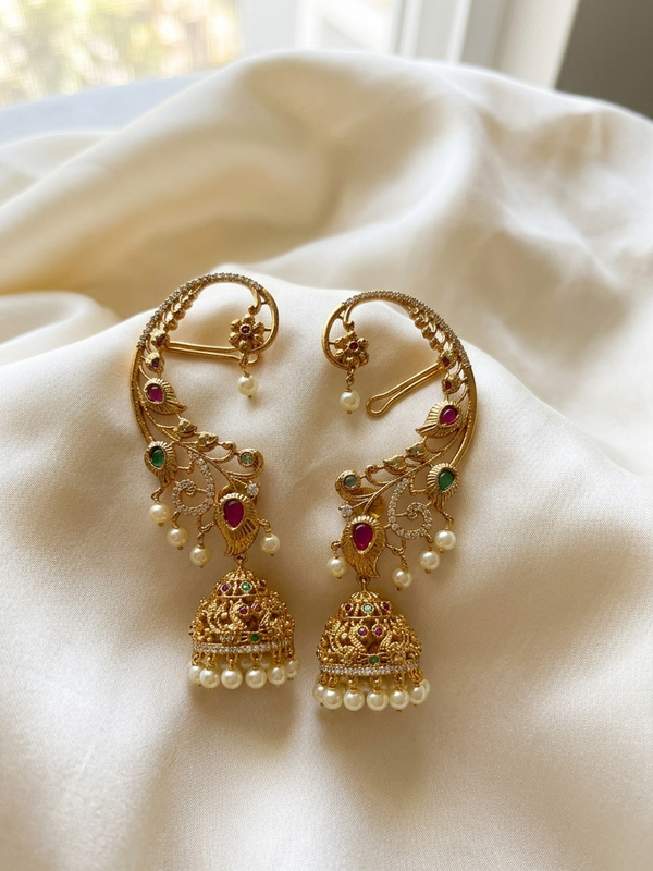 Traditional Kundan Earcuffs