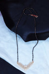 Diamond Studded Rose Gold Mangalsutra