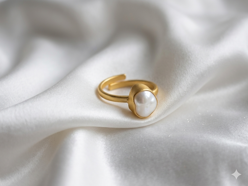 Monalisa Stone Brass Rings