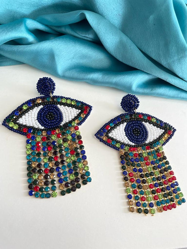 Multicolor Evil Eye Earring