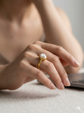 Monalisa Stone Brass Rings