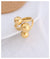 Gold Plated Droplet Ring