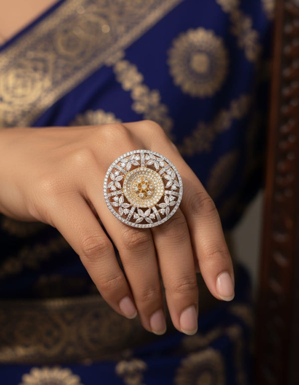 Meraki Elegant Round Diamond Ring