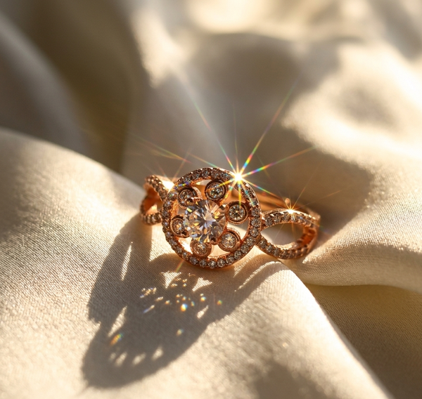 Adorable Diamond Round Cut Ring