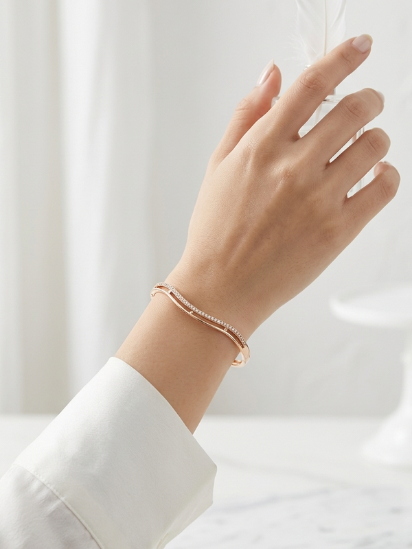 Meraki Gold Plated AD Bracelet
