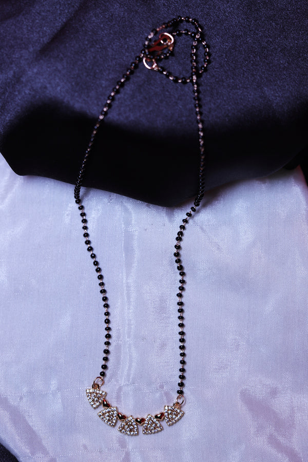 Triangular Shape Beautiful Rose Gold Mangalsutra