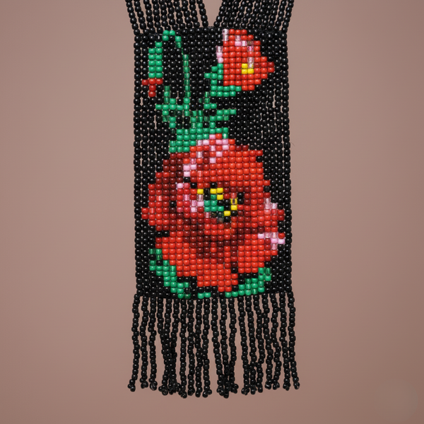 Rose Flower Design Handmade Necklace