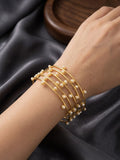 Premium Golden Handcuff with Pearls