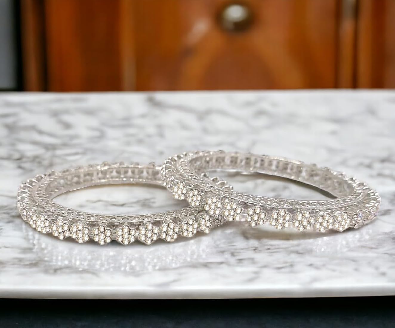 Silver Pacheli Bangles