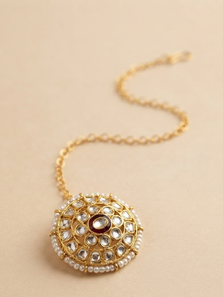 Meraki Pearls Green Borla