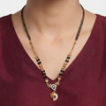 Classy Gold Plated Solitaire Diamond Mangalsutra