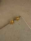 Sun Gold Plated Stud Earrings