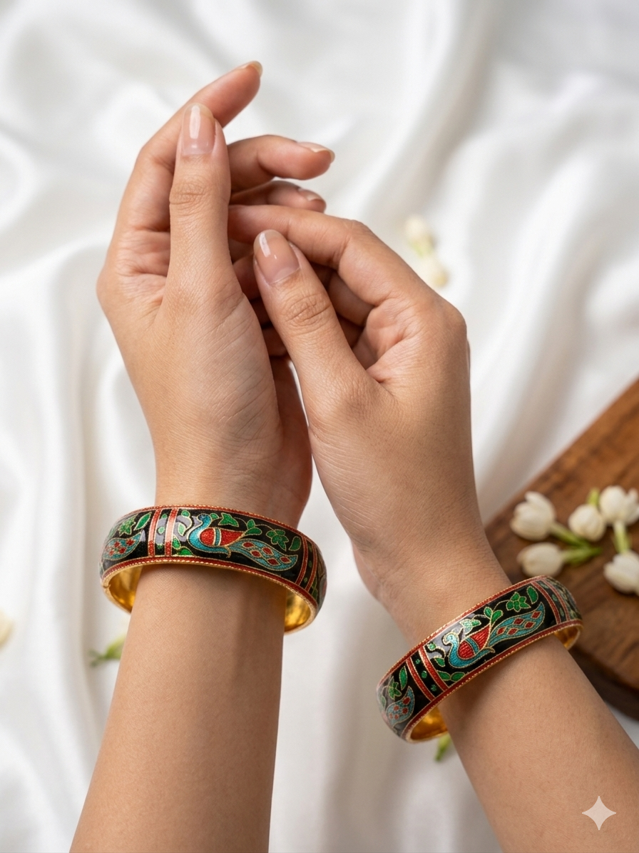 Handpainted Meenakari Bangles