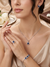 Oval Shape American Diamond Pendant Set with Ring