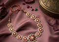 Flower Design Mathapatti with Thread