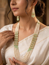 Multilayered Beads mala with Pearl