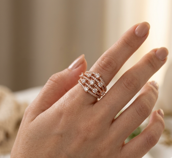 Gold Plated Cocktail Ring