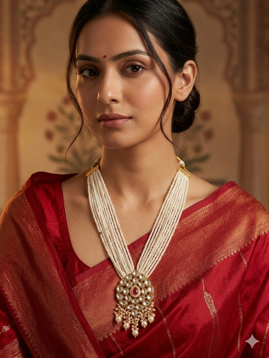 Multilayered Kundan Necklace Set