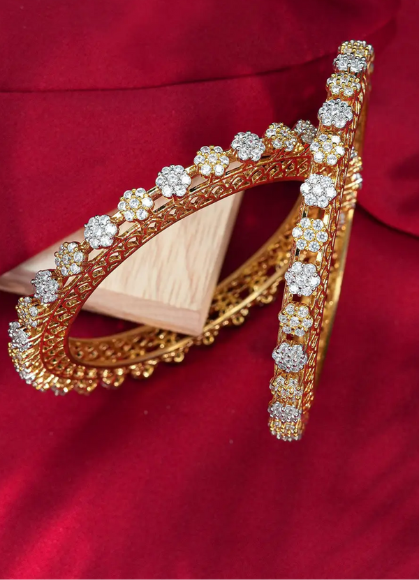 Diamond Studded Pacheli Bangles