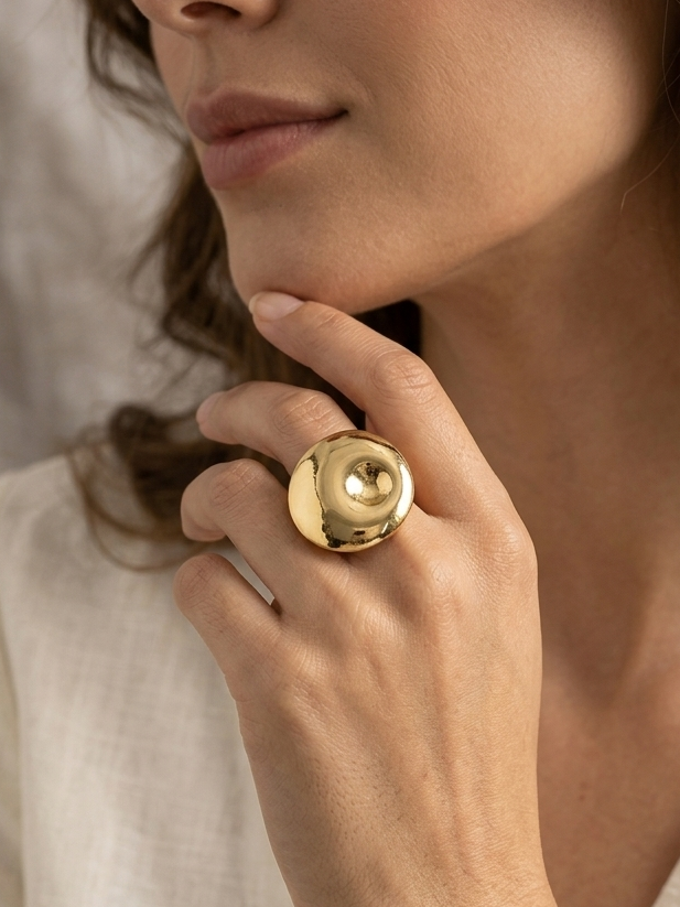 Round Shape Anti-Tarnish Ring