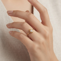 Delicate Water Drop Stainless Steel Ring