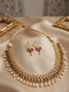 Multicolor Stone Gold-Plated Necklace Sets