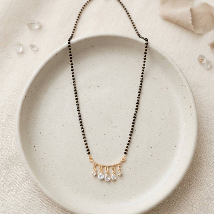 Meraki Diamond Mangalsutra For Women