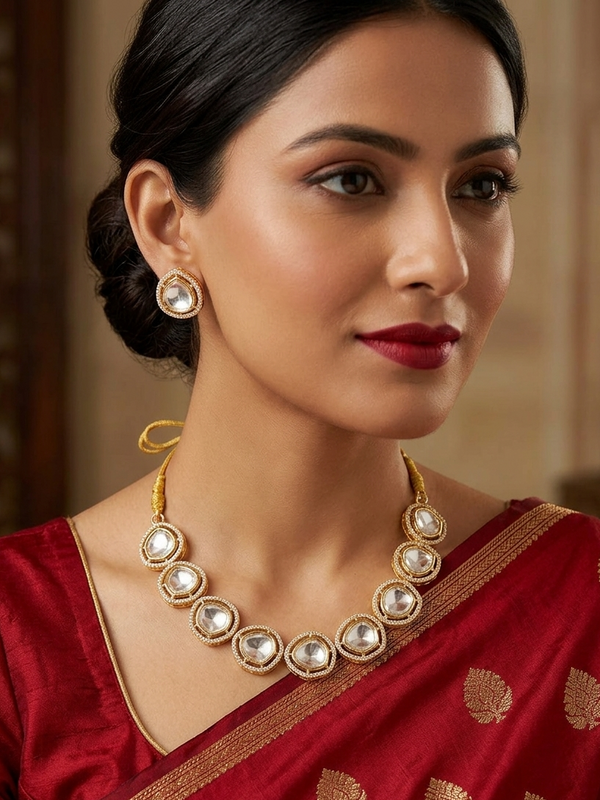 Exclusive Kundan Stone Choker Set