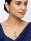 Blue Stone AD Pendant Set