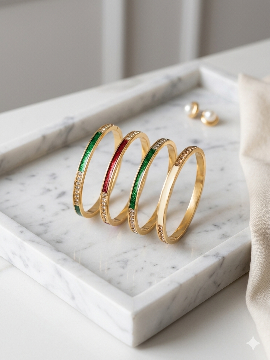 Multicolour Thin Bangles