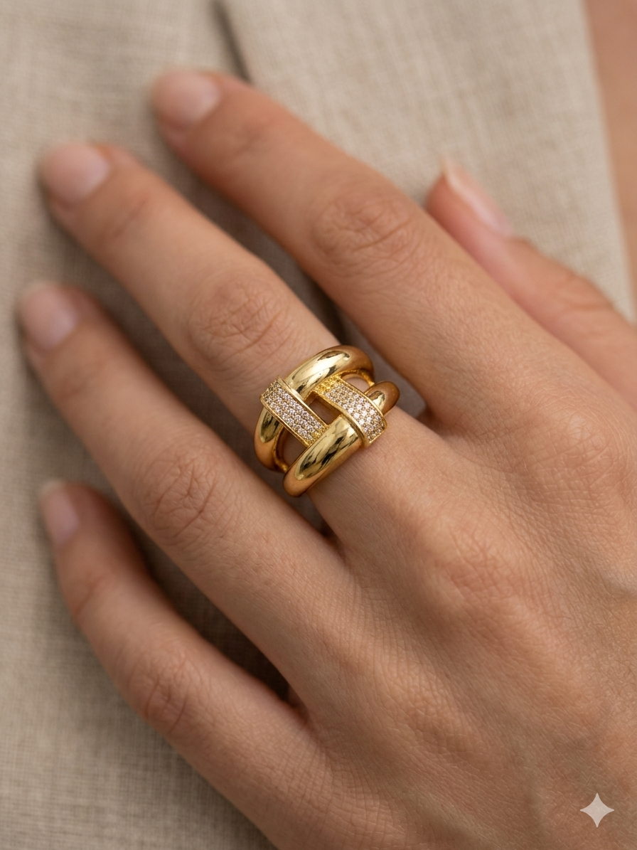 Princess Shape Natural Diamond Ring