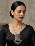 Traditional Oxidized Long Necklace Set