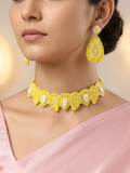 Handmade Leaf Design Choker Design