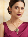 Multicolor Utsavi Heritage Pendant Set