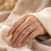 Rose Gold -plated AD Studded Ring
