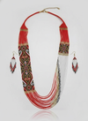 Handmade Ukrainian Beads Long Necklace