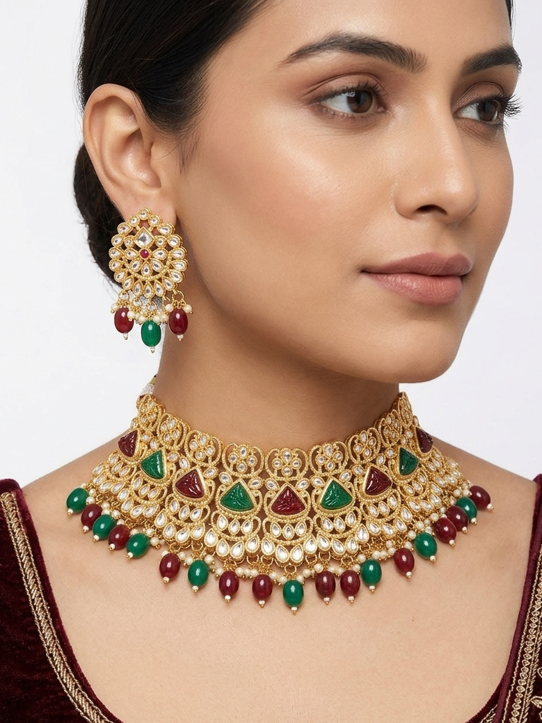 Gold Plated Choker Necklace