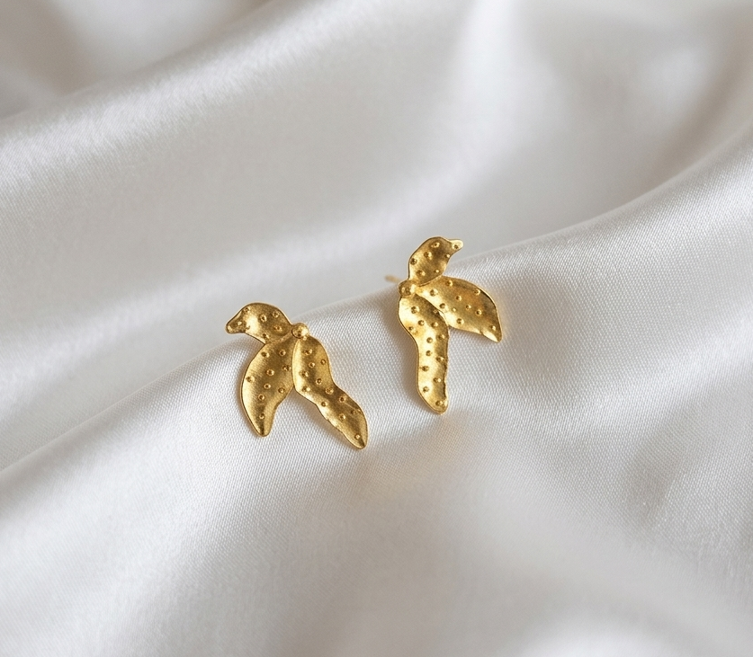 Flower Petals Korean Stud Earrings