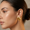 Stylish Gold Korean Earrings