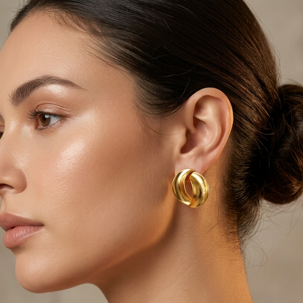 Stylish Gold Korean Earrings